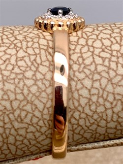 *Кольцо р.16 Сапфир цв Красное арт. 12510-102-261 (вес 1,13 г) - фото 330706