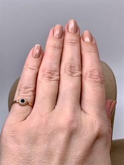 *Кольцо р.16 Сапфир цв Красное арт. 12510-102-261 (вес 1,13 г) - фото 330708