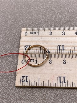 *Кольцо р.16 Сапфир цв Красное арт. 12510-102-261 (вес 1,13 г) - фото 330711