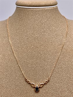 *Колье 40см. Сапфир цв Красное арт. 6162-102-231 (вес 2,24 г) - фото 330788 *Колье 40см. Сапфир цв Красное арт. 6162-102-231 (вес 2,24 г) - фото 330788