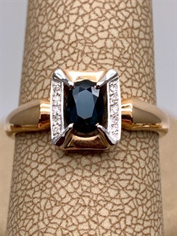 *Кольцо р.17 Сапфир цв Красное арт. 13933-102-923 (вес 1,95 г) - фото 330814