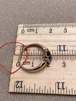 *Кольцо р.17 Сапфир цв Красное арт. 13933-102-923 (вес 1,95 г) - фото 330818