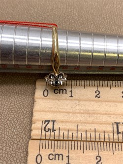 *Кольцо р.17,5 Синий Сапфир цв Лимонное арт. 11104-302-590 вес 2,3 г - фото 330827 *Кольцо р.17,5 Синий Сапфир цв Лимонное арт. 11104-302-590 вес 2,3 г - фото 330827