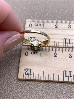 *Кольцо р.17,5 Синий Сапфир цв Лимонное арт. 11104-302-590 вес 2,3 г - фото 330836 *Кольцо р.17,5 Синий Сапфир цв Лимонное арт. 11104-302-590 вес 2,3 г - фото 330836