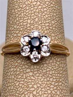 *Кольцо р.19,5 Сапфир цв Красное арт. 11050-102-249 (вес 2,36 г) - фото 330847