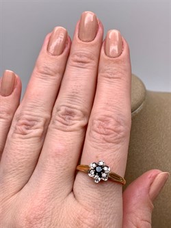 *Кольцо р.19,5 Сапфир цв Красное арт. 11050-102-249 (вес 2,36 г) - фото 330848