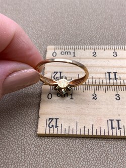 *Кольцо р.19,5 Сапфир цв Красное арт. 11050-102-249 (вес 2,36 г) - фото 330849