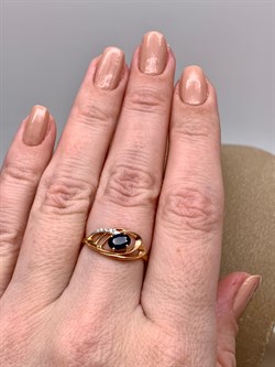 *Кольцо р.17,5 Сапфир цв Красное арт. 11467-102-620 (вес 2,15 г) - фото 330915