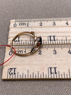 *Кольцо р.17,5 Сапфир цв Красное арт. 11467-102-620 (вес 2,15 г) - фото 330918