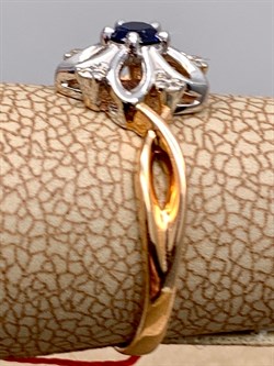 *Кольцо р.16 Сапфир цв Красное арт. 11302-102-227 (вес 2,16 г) - фото 330925