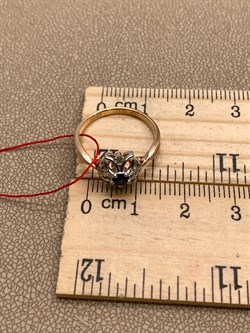 *Кольцо р.16 Сапфир цв Красное арт. 11302-102-227 (вес 2,16 г) - фото 330929