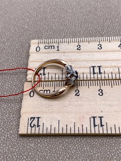 *Кольцо р.16 Сапфир цв Красное арт. 11302-102-227 (вес 2,16 г) - фото 330930