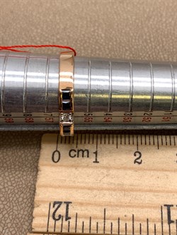 *Кольцо р.18 Сапфир цв Красное арт. 12586-102-529 (вес 2,46 г) - фото 330944