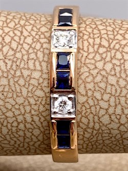 *Кольцо р.18 Сапфир цв Красное арт. 12586-102-529 (вес 2,46 г) - фото 330946