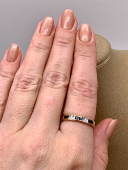 *Кольцо р.18 Сапфир цв Красное арт. 12586-102-529 (вес 2,46 г) - фото 330951