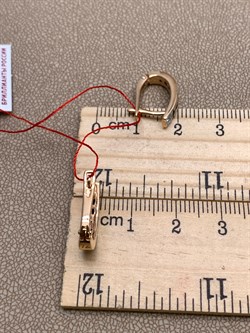 *Серьги Сапфир цв Красное арт. 22586-102-727 (вес 3,5 г) - фото 331016