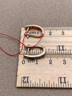 *Серьги Сапфир цв Красное арт. 22586-102-727 (вес 3,5 г) - фото 331017