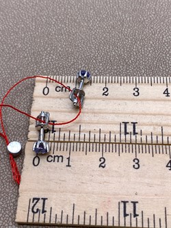 *Пусеты Танзанит цв Белое арт. 2338-204-359 (вес 1,3 г) - фото 331030 *Пусеты Танзанит цв Белое арт. 2338-204-359 (вес 1,3 г) - фото 331030