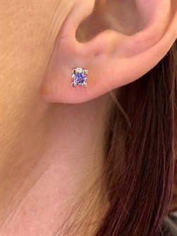 *Пусеты Танзанит цв Белое арт. 23650-204-097 (вес 2,14 г) - фото 331057 *Пусеты Танзанит цв Белое арт. 23650-204-097 (вес 2,14 г) - фото 331057