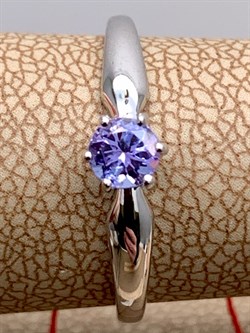 *Кольцо р.17 Танзанит цв Белое арт. 12684-204-335 (вес 1,39 г) - фото 331077