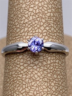 *Кольцо р.17 Танзанит цв Белое арт. 12684-204-335 (вес 1,39 г) - фото 331080