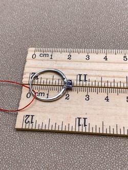 *Кольцо р.17 Танзанит цв Белое арт. 12684-204-335 (вес 1,39 г) - фото 331084