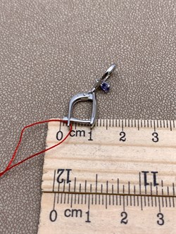 *Серьги Танзанит цв Белое арт. 23810-204-058 (вес 3,06 г) - фото 331115