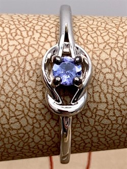 *Кольцо р.19 Танзанит цв Белое арт. 14187-204-151 (вес 1,91 г) - фото 331141