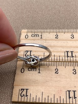 *Кольцо р.19 Танзанит цв Белое арт. 14187-204-151 (вес 1,91 г) - фото 331145