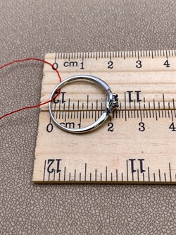 *Кольцо р.19 Танзанит цв Белое арт. 14187-204-151 (вес 1,91 г) - фото 331147