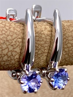 *Серьги Танзанит цв Белое арт. 22684-204-458 (вес 2,32 г) - фото 331156 *Серьги Танзанит цв Белое арт. 22684-204-458 (вес 2,32 г) - фото 331156