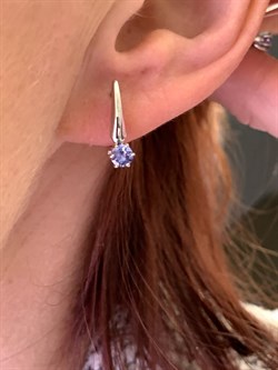 *Серьги Танзанит цв Белое арт. 22684-204-458 (вес 2,32 г) - фото 331159 *Серьги Танзанит цв Белое арт. 22684-204-458 (вес 2,32 г) - фото 331159