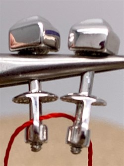 *Пусеты Танзанит цв Белое арт. 24188-204-355 (вес 1,43 г) - фото 331178