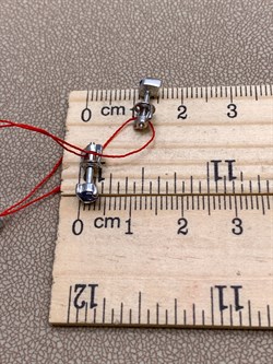 *Пусеты Танзанит цв Белое арт. 24188-204-355 (вес 1,43 г) - фото 331183