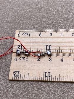 *Пусеты Танзанит цв Белое арт. 24188-204-355 (вес 1,43 г) - фото 331184