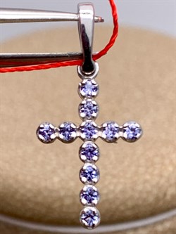 *Подвеска Танзанит цв Белое арт. 3246-204-721 (вес 0,91 г) - фото 331252 *Подвеска Танзанит цв Белое арт. 3246-204-721 (вес 0,91 г) - фото 331252