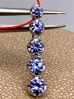 *Подвеска Танзанит цв Белое арт. 3503-204-404 (вес 1,45 г) - фото 331281 *Подвеска Танзанит цв Белое арт. 3503-204-404 (вес 1,45 г) - фото 331281