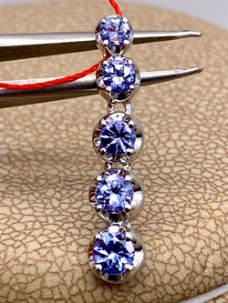 *Подвеска Танзанит цв Белое арт. 3503-204-404 (вес 1,45 г) - фото 331283 *Подвеска Танзанит цв Белое арт. 3503-204-404 (вес 1,45 г) - фото 331283