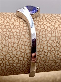 *Кольцо р.17 Танзанит цв Белое арт. 14188-204-376 (вес 1,77 г) - фото 331292