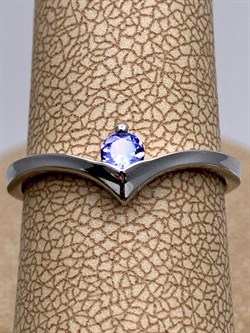 *Кольцо р.17 Танзанит цв Белое арт. 14188-204-376 (вес 1,77 г) - фото 331293