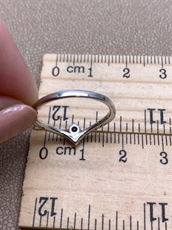 *Кольцо р.17 Танзанит цв Белое арт. 14188-204-376 (вес 1,77 г) - фото 331295