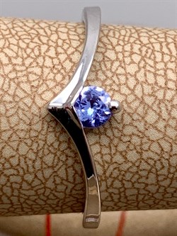 *Кольцо р.17,5 Танзанит цв Белое арт. 14188-204-201 (вес 1,65 г) - фото 331302