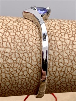 *Кольцо р.17,5 Танзанит цв Белое арт. 14188-204-201 (вес 1,65 г) - фото 331303