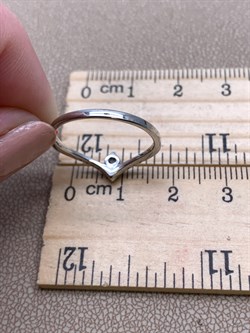 *Кольцо р.17,5 Танзанит цв Белое арт. 14188-204-201 (вес 1,65 г) - фото 331307