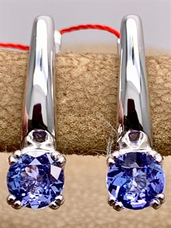 *Серьги Танзанит цв Белое арт. 21846-204-409 (вес около 3,23 г) - фото 331313 *Серьги Танзанит цв Белое арт. 21846-204-409 (вес около 3,23 г) - фото 331313