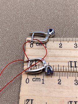 *Серьги Танзанит цв Белое арт. 21846-204-409 (вес около 3,23 г) - фото 331317 *Серьги Танзанит цв Белое арт. 21846-204-409 (вес около 3,23 г) - фото 331317