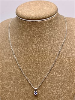 *Колье р.45 Танзанит цв Белое арт. 63572-204-748 (вес 2,56 г) - фото 331364 *Колье р.45 Танзанит цв Белое арт. 63572-204-748 (вес 2,56 г) - фото 331364