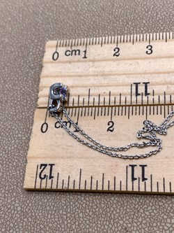 *Колье р.45 Танзанит цв Белое арт. 63572-204-748 (вес 2,56 г) - фото 331365 *Колье р.45 Танзанит цв Белое арт. 63572-204-748 (вес 2,56 г) - фото 331365