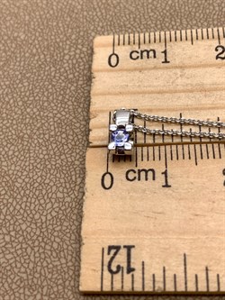 *Колье р.45 Танзанит цв Белое арт. 63572-204-748 (вес 2,56 г) - фото 331366 *Колье р.45 Танзанит цв Белое арт. 63572-204-748 (вес 2,56 г) - фото 331366