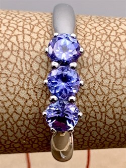 *Кольцо р.18,5 Танзанит цв Белое арт. 11130-204-228 (вес 2,1 г) - фото 331385 *Кольцо р.18,5 Танзанит цв Белое арт. 11130-204-228 (вес 2,1 г) - фото 331385